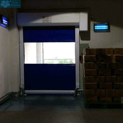 Automatic 0.7m/S 0.8mm Curtain PVC Roller Shutter Doors