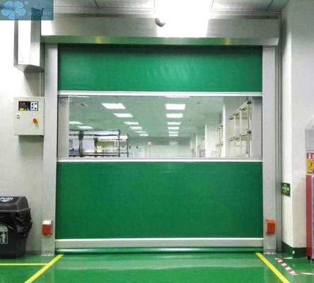Automatic 0.7m/S 0.8mm Curtain PVC Roller Shutter Doors