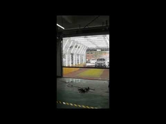 Transparent glass roller shutter door